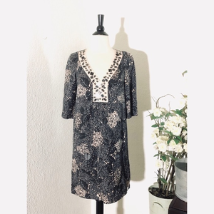 Rebecca Taylor Silk Gray‎ Pink Tunic Dress Size 0